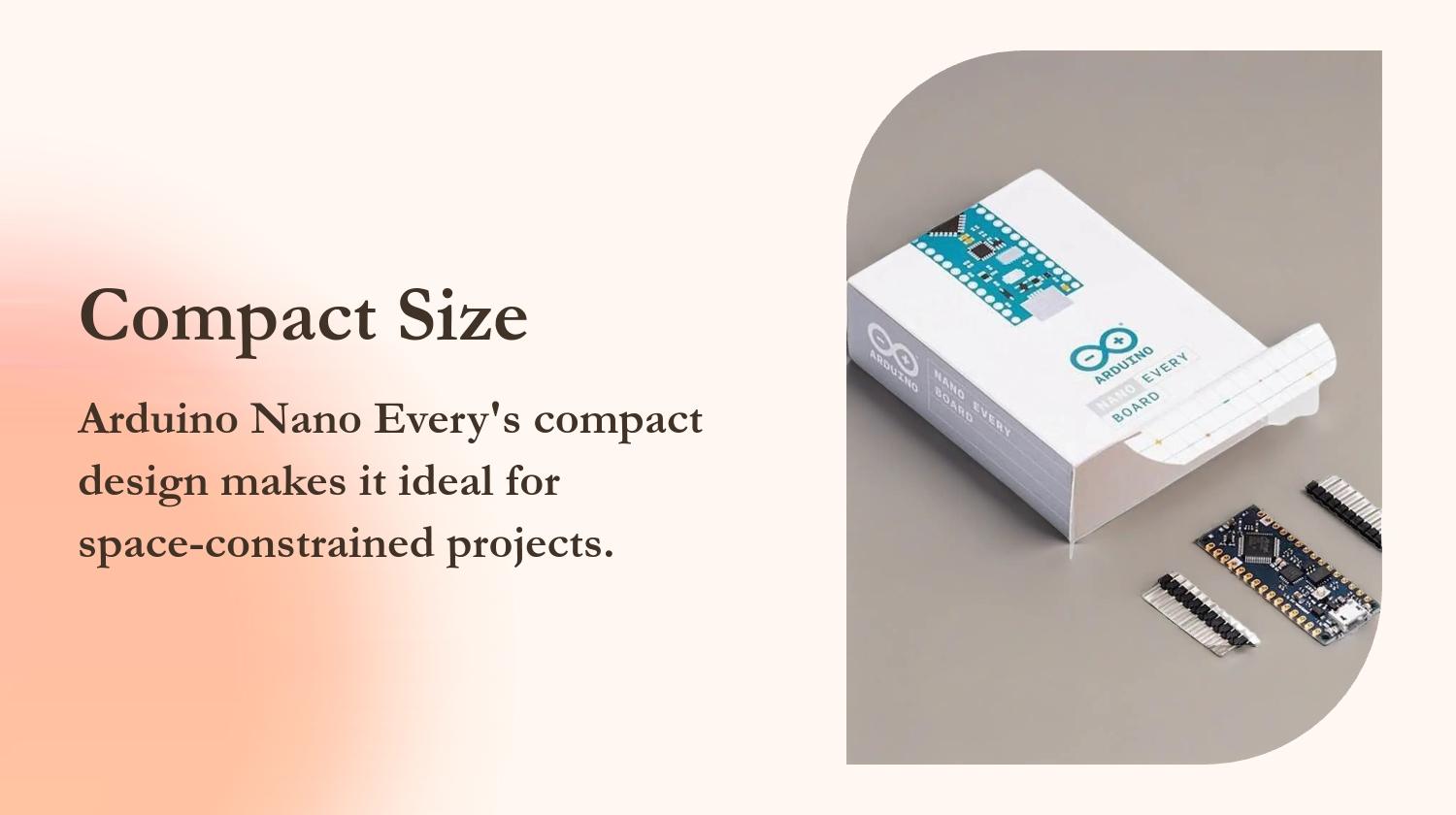 Arduino Nano Every Development Board Abx00033 Abx00028 Microcontroller, Ideal for DIY Projects, Compact Design, Easy Integration