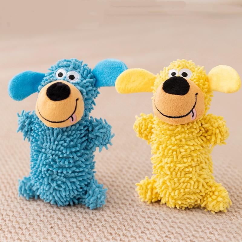 Durable Dog Toy Chew Resistant Pet Supplies, Soft Plush Self-Entertainment Solution, Sound Emitting Interactive Playthings for Dogs