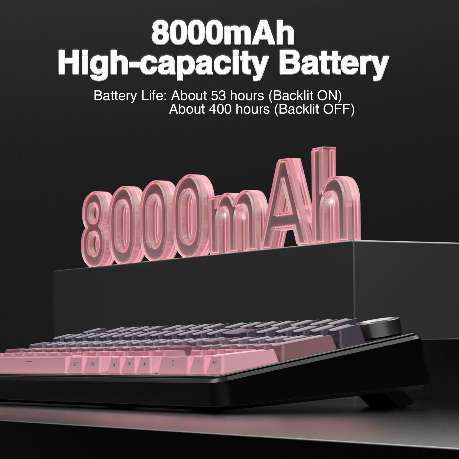 AULA F99 Pro Creamy Wireless Mechanical Gaming Keyboard with Knob Control, keyboard,Tri-Mode BT5.0/USB-C/2.4GHz Hot Swappable Custom Keyboard,Pre-lubed Linear Switches,Gasket Structure,RGB Backlit Computer PC accessories TikTokShopfalldealsforyou