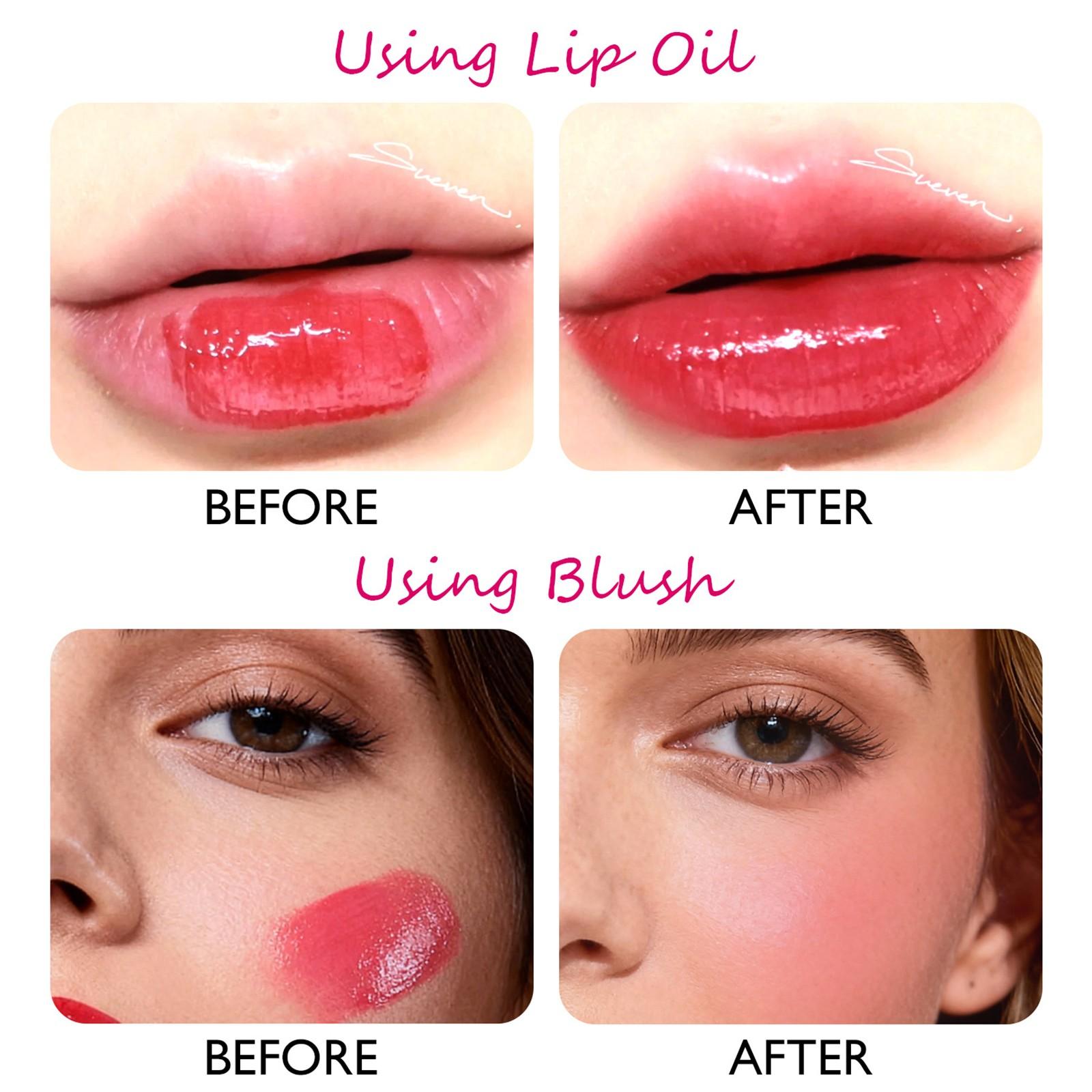 Dual-Use Lip and Cheek Color Liquid, Natural Whitening Lip Gloss, Easy Application, Perfect for Daily, Party, Fresh Makeup