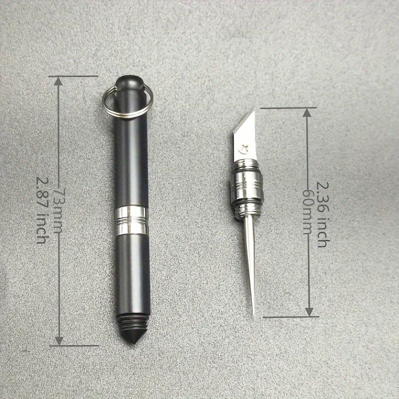 Multifunctional Brass Toothpick Knife Keychain Holder Card Pin Opener Mailbox Removal Tool, Durable & Versatile Design