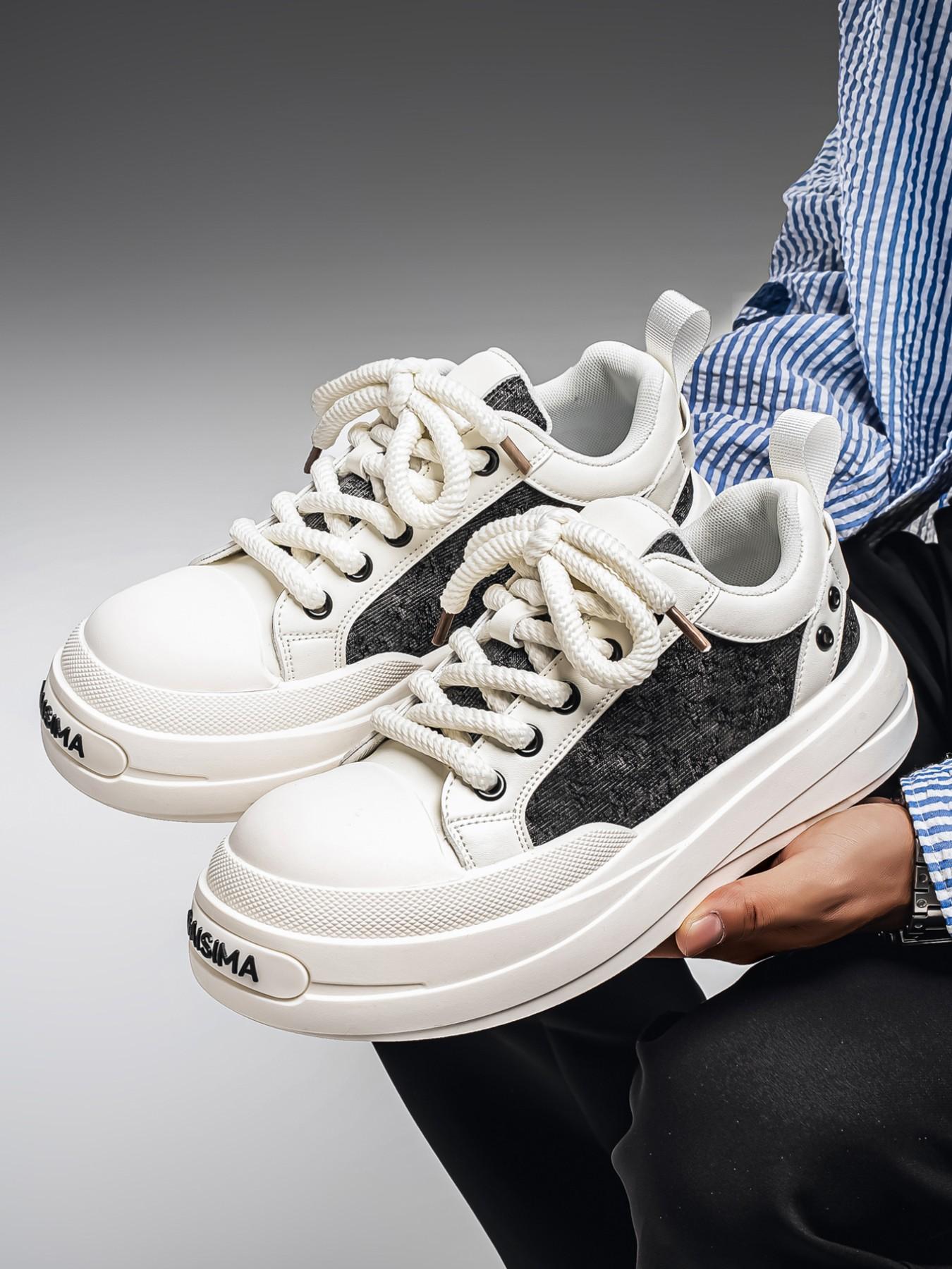 Men's Thick Sole Open Toe Derby Shoes, Casual Sports Sneakers, Student Board Shoes, Trendy Men's Footwear, Comfortable and Stylish