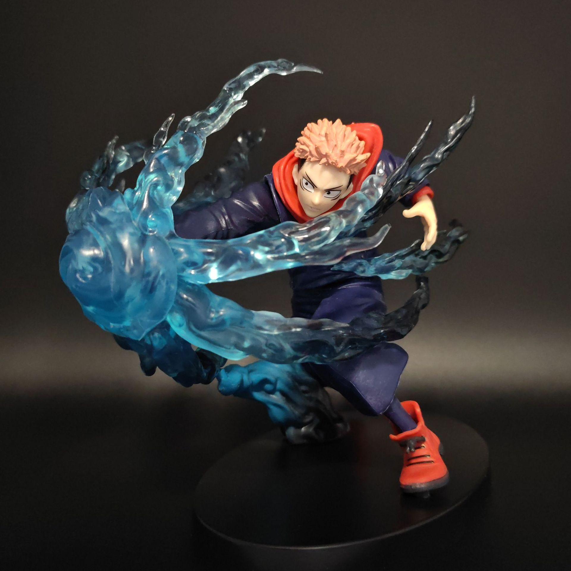 New Jujutsu Kaisen Yuji Itadori Anime Model Desktop PC Case Accessory Figure Statue, Collectible Handmade Ornament for Fans