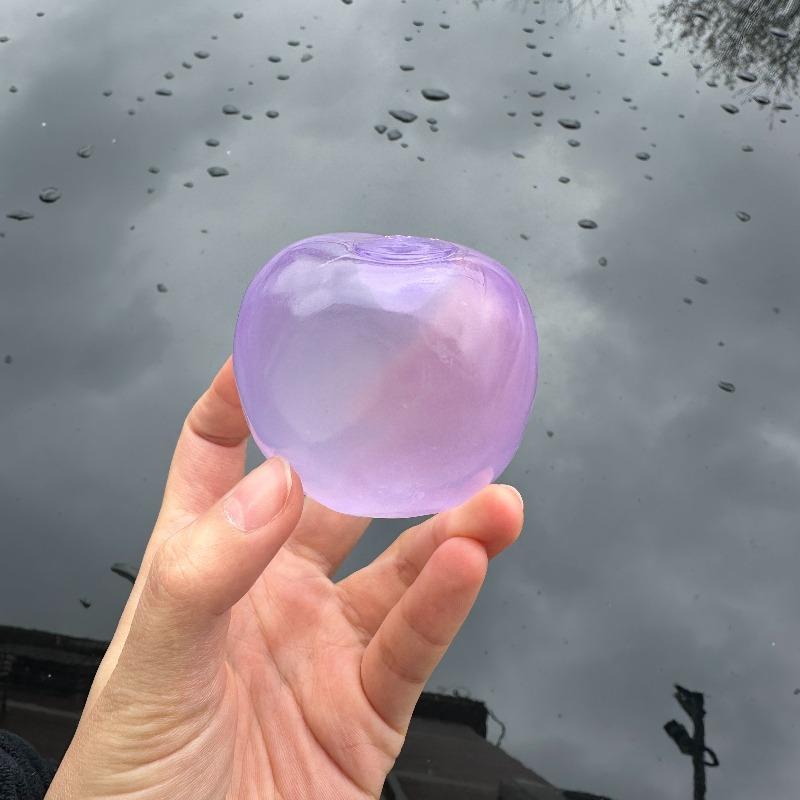 Transparent Squishy Plastic Mochi Fidget Toys with Coconut Oil & Maltose, Anti-Stress Sensory Squeeze Toys, Stress Ball Party Gifts for Adults