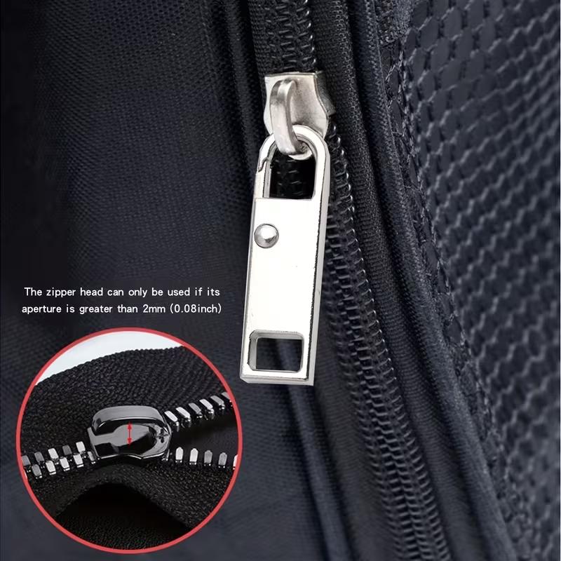 Durable Metal Zipper Replacement Parts, Universal Fit Fixing Accessories for Bags Luggage Clothes, Easy Install Repair Kit