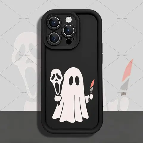 YNHAY Multi-Model Ghost Phone Case for iPhone 17 AIR,17 PRO,16 PRO,15 PRO MAX,14 PLUS,13 PRO,12,11 PRO,XS MAX,X,XR - TPU, Flexible TPU Hugs Your Phone, Shockproof, Anti-Drop, Full Protection Cover, Accessories, Installation