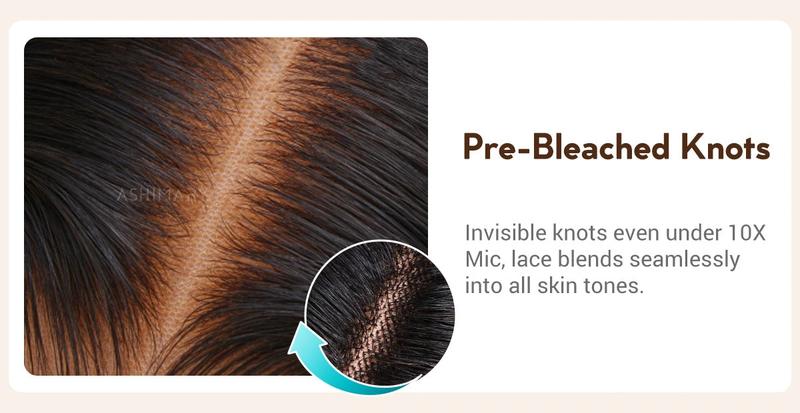 Ashimary 250% Density Glueless Ready To Go Wig- Pre Styled Side Part Body Wave Layer Cut 6x4.5 Lace Closure Bob Wig Invisi-Drawstring Ready to Go Short Bob Wigs Pre Everything Human Hair Wigs Pre Plucked Pre Cut For Black Women