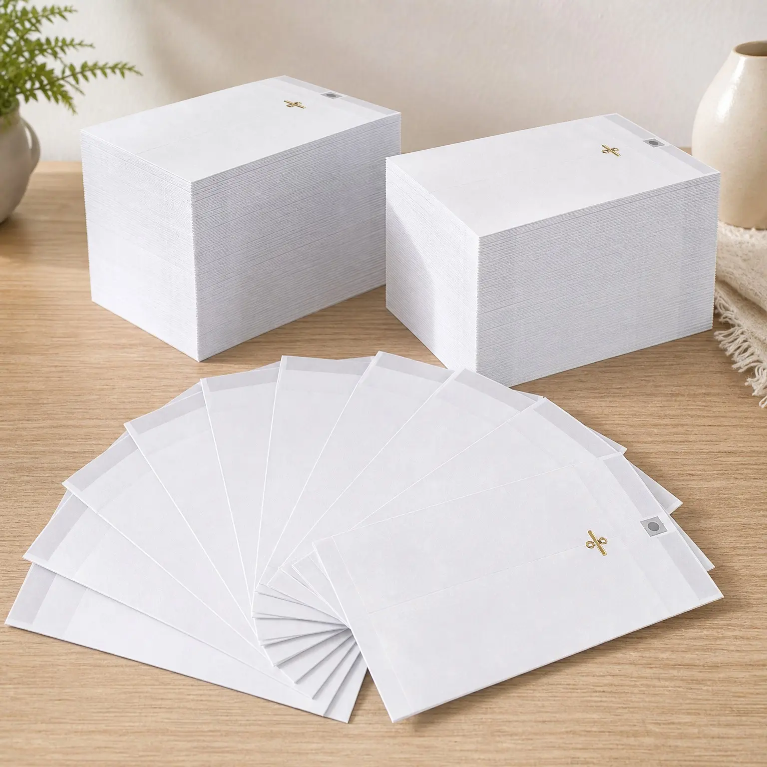 300 Pcs 6x9 Clasp Envelopes, 28lb Heavy Duty Manila Envelopes with Clasp and Gummed Closures, Colored Kraft Catalog Envelopes for Office, Business, Home (White)Gift