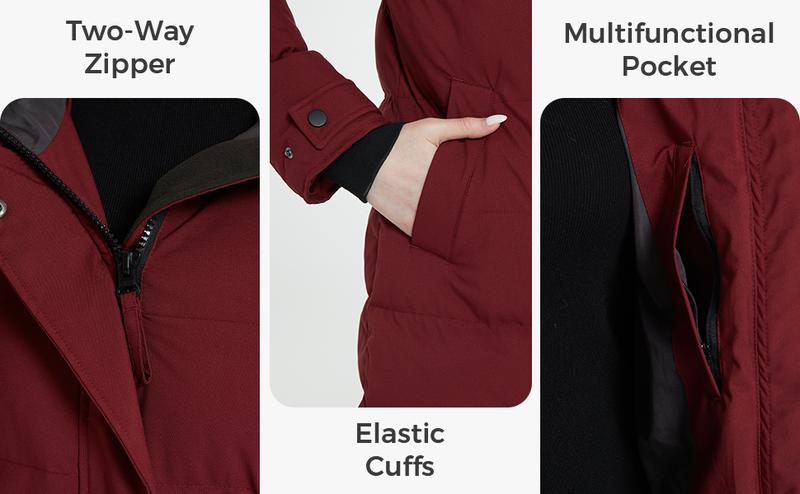 2025 NEW Women's Long Quilted Winter Coat Thicken Puffer Jacket with Hood giftideas christmasgift