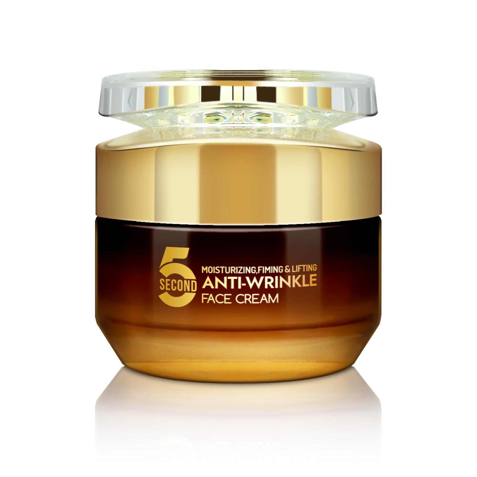 5-Second Anti-Wrinkle Face Cream, Repair Balm with Tea, Vitamin E, Shea Butter, Tightening Moisturizer for All Skin Types