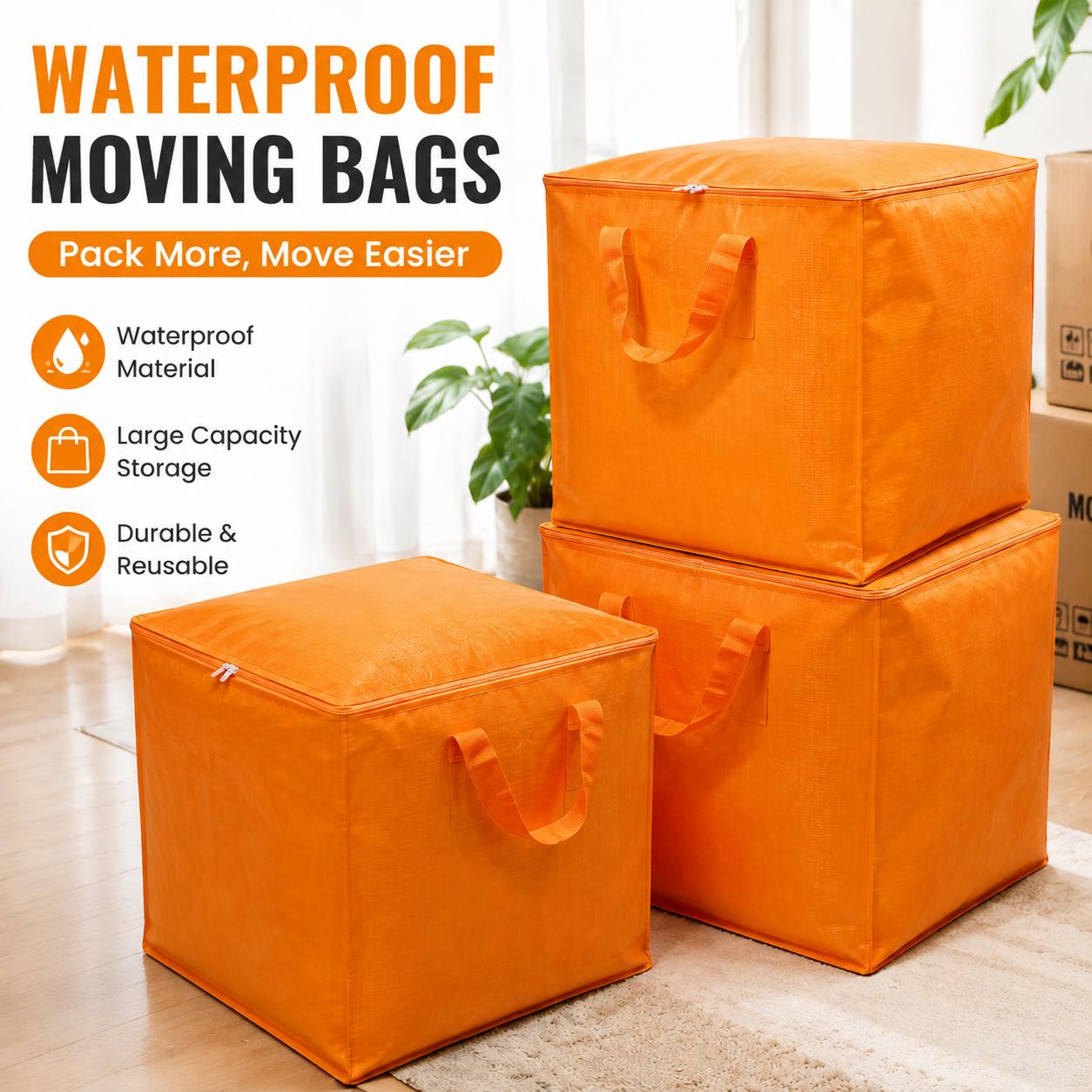Extra Large Moving & Storage Bag, Thick Durable Dustproof Organizer for Clothes, Bedding, Dorm, Moving & Home Storage-YY1