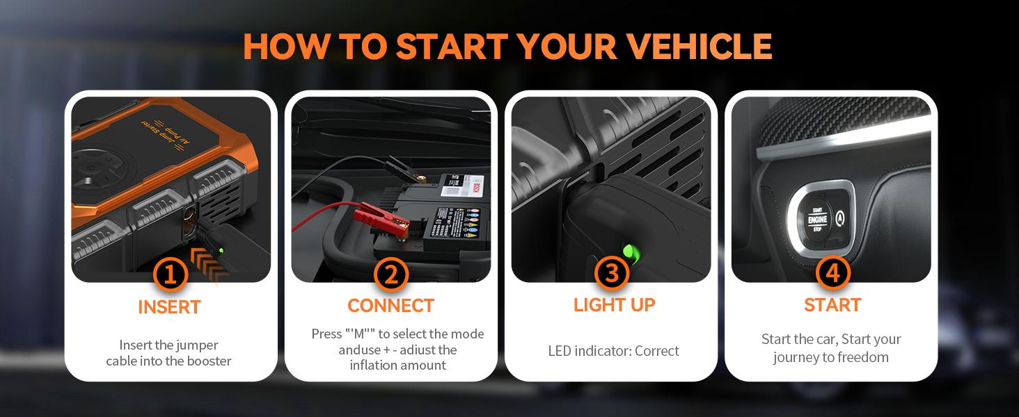 13800hAm the 10 in 1 the 7000A Car Jump Starter with Air Compressor,Battery Jumper Starter Portable with 150PSI Tire Inflator 12V Jump Box with LCD Display,Flashlight,Storage Case (Up 11.0L Gas/9.0L Diesel Engine 13800hAm the 10 in 1 the 7000A Car Jump Starter with Air Compressor,Battery Jumper Starter Portable with 150PSI Tire Inflator 12V Jump Box with LCD Display,Flashlight,Storage Case (Up 11.0L Gas/9.0L Diesel Engine