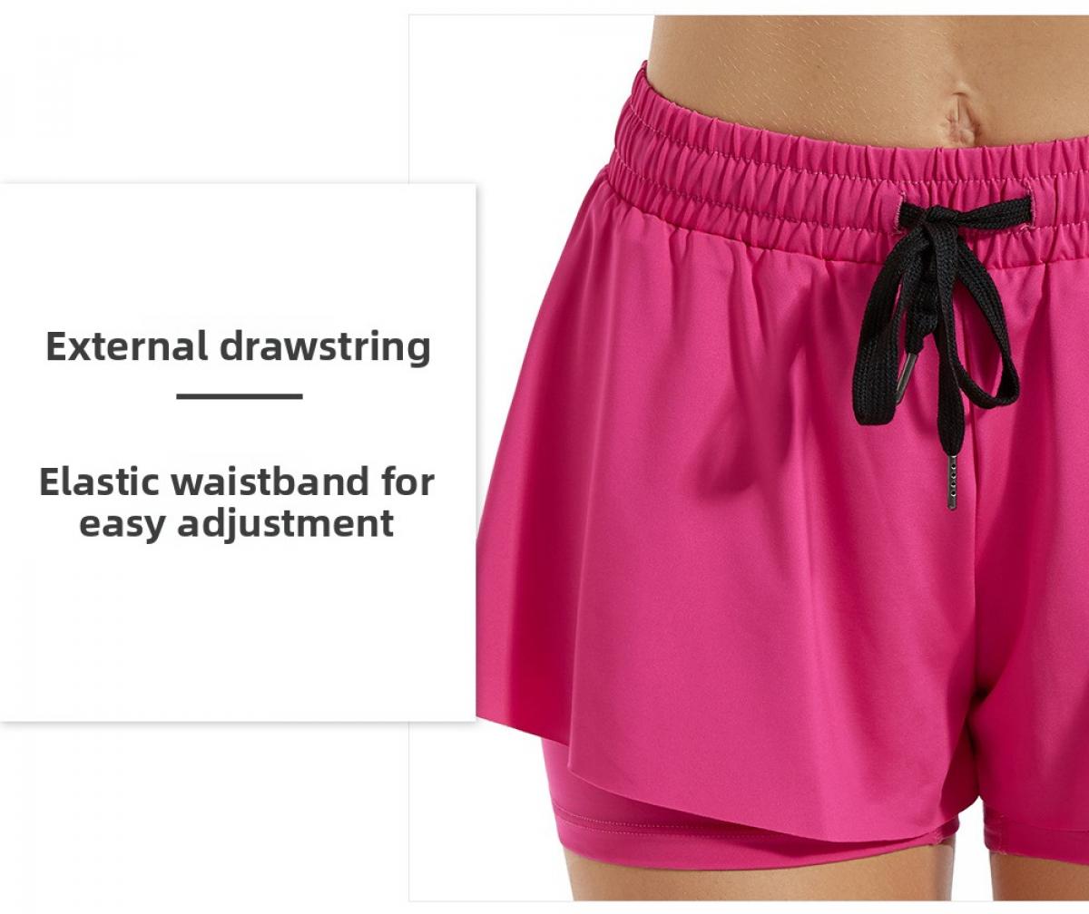 Women's High-Waisted 3-Inch Split Dolphin Athletic Shorts - Quick Dry, 4-Way Stretch, Breathable Mesh Liner, 2-in-1 Anti-Chafing, for Womens Fitness, Running Girl, Yoga Gym Outdoor Training Workout Outfit Inspo Activewear