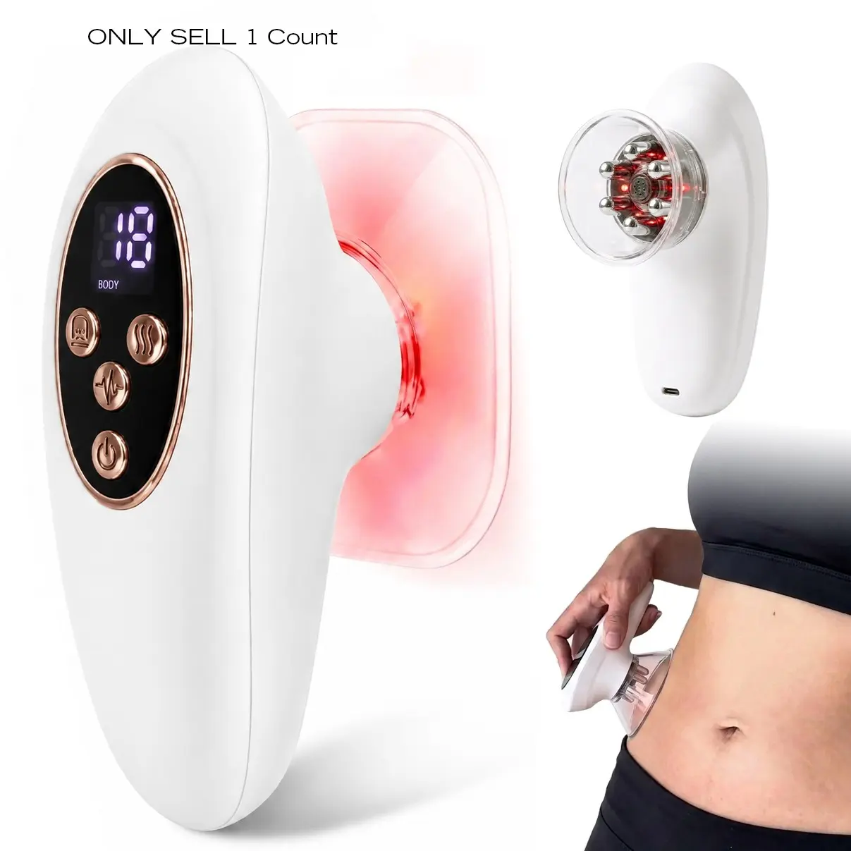 Electric Body Cupping Massager, Cordless Electric Massager for Body and Face, 3 Massage Modes and 9 Levels, Personal Care Tool for Legs, Abdomen, and Arms, Ideal Gift for Men and Women, Body Care Machine