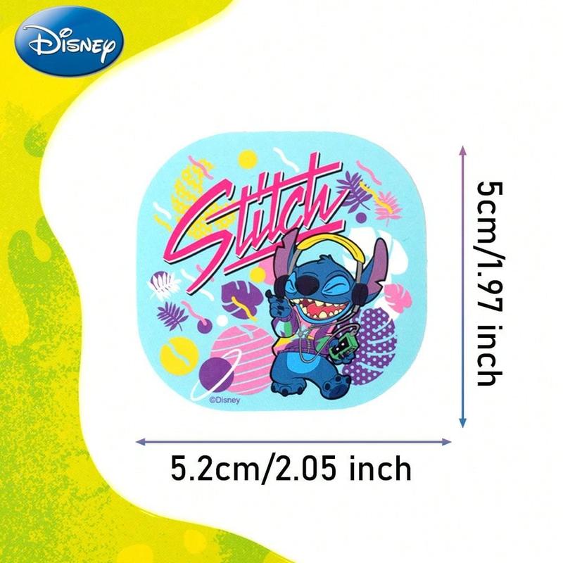 100PCS Disney Officially Licensed Stitch Sticker Cartoon Decoration Laptop Cup Helmet Picture Frame Skateboard Computer Sticker Birthday Gift Party Favors Sticker Packs