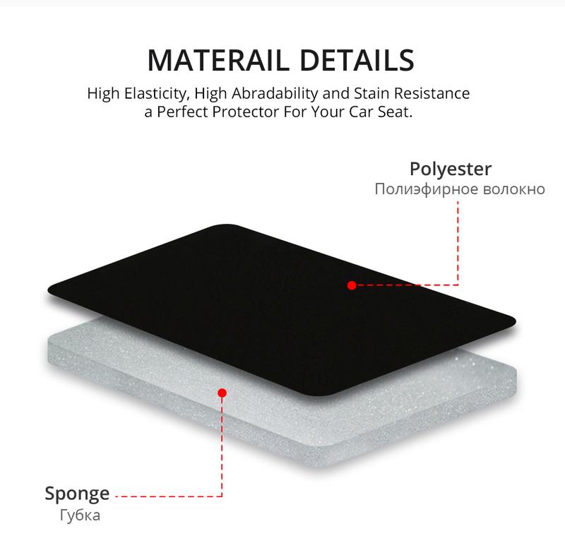 TOYOUN Automobiles Seat Covers Full Car Seat Cover Universal Fit Interior Accessories Protector Color Gray Car-Styling