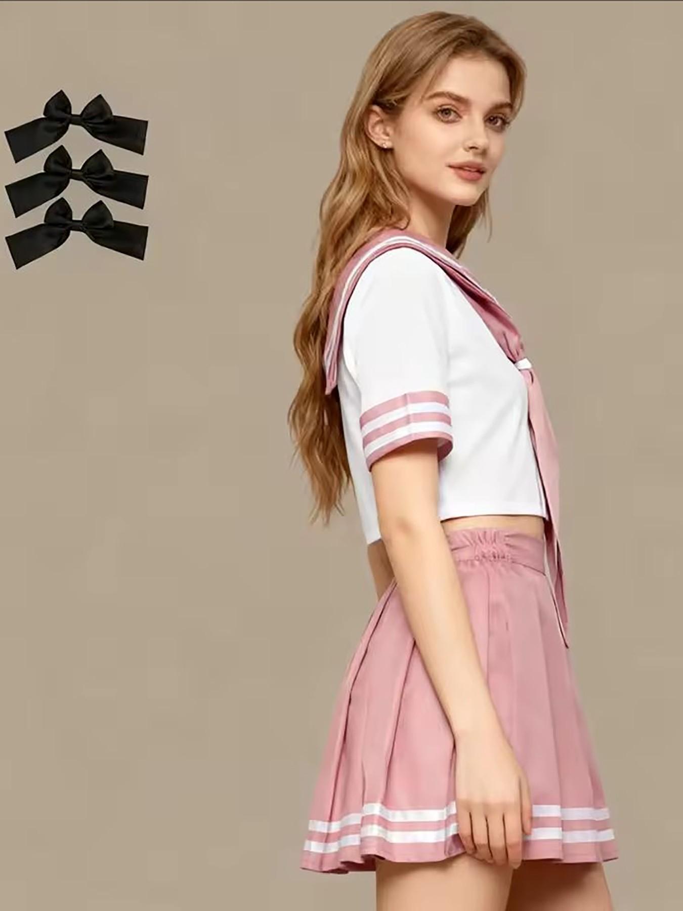 Fate Apocrypha Rider Astolfo Cosplay for Men JK School Uniform Sailor Suit Women Outfit Anime Halloween Costume