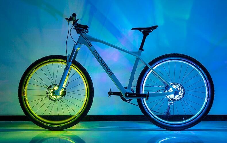 ROCKBROS Bicycle Wheel Hub Light Waterproof Smart 12 LED Colorful Flash Light Safety Warning Fit Balance MTB/Road bikes ROCKBROS Bicycle Wheel Hub Light Waterproof Smart 12 LED Colorful Flash Light Safety Warning Fit Balance MTB/Road bikes
