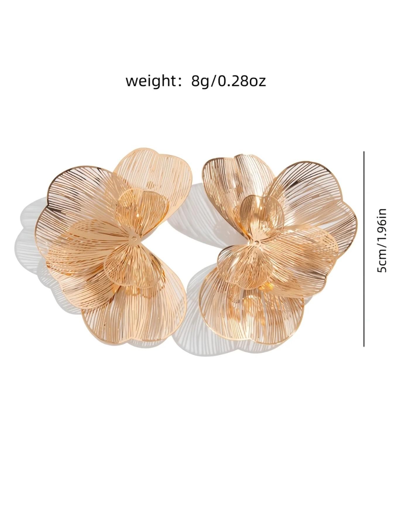 Elegant Chic Style Flower Stud Earrings, Perfect for Women's Daily Wear, Parties, Festivals, Gifts, Banquets