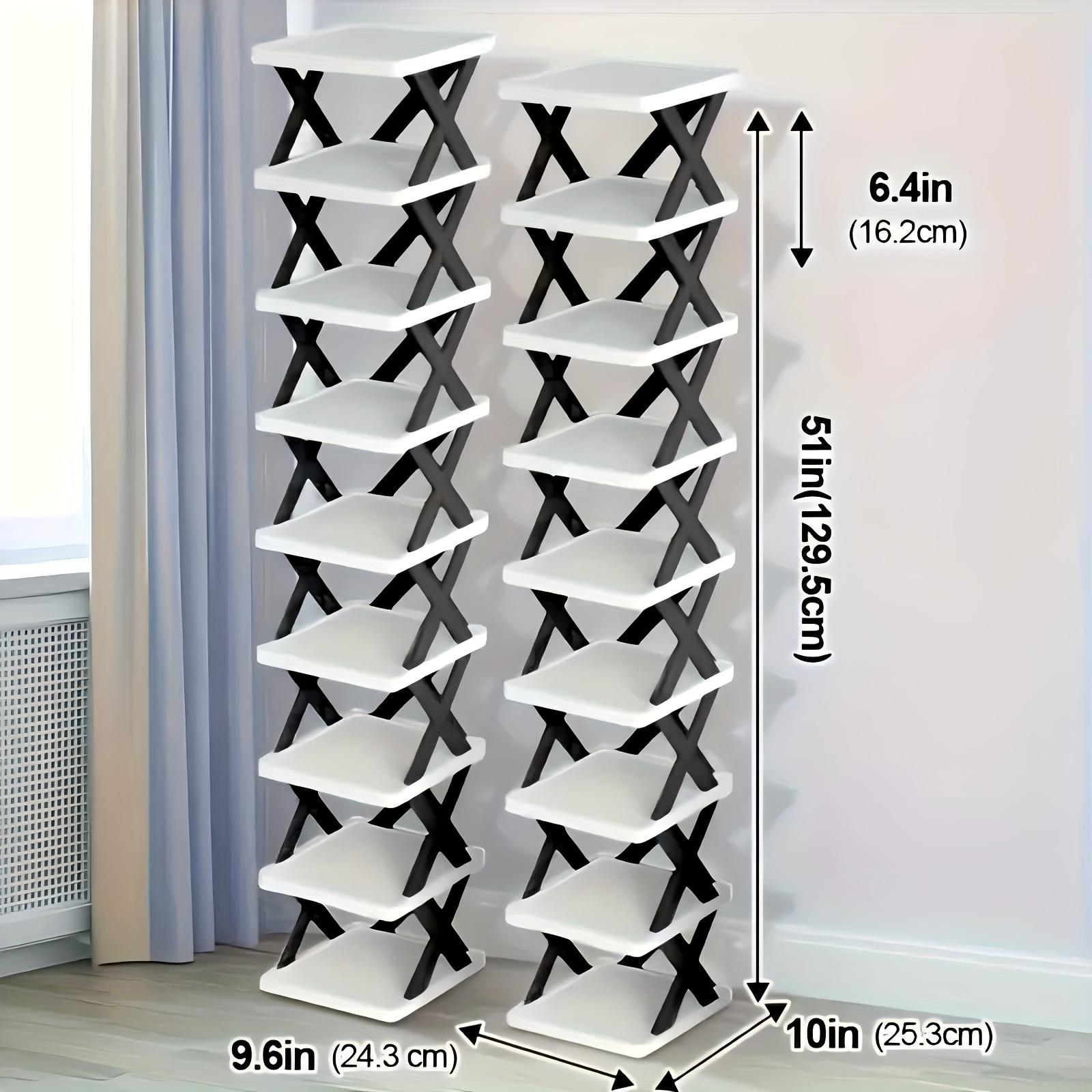 Foldable shoe rack, easy to assemble, durable material, multifunctional storage for home and dormitory, space saving, living room organizing, efficient shoe storage, standalone unit, student dormitory, home storage