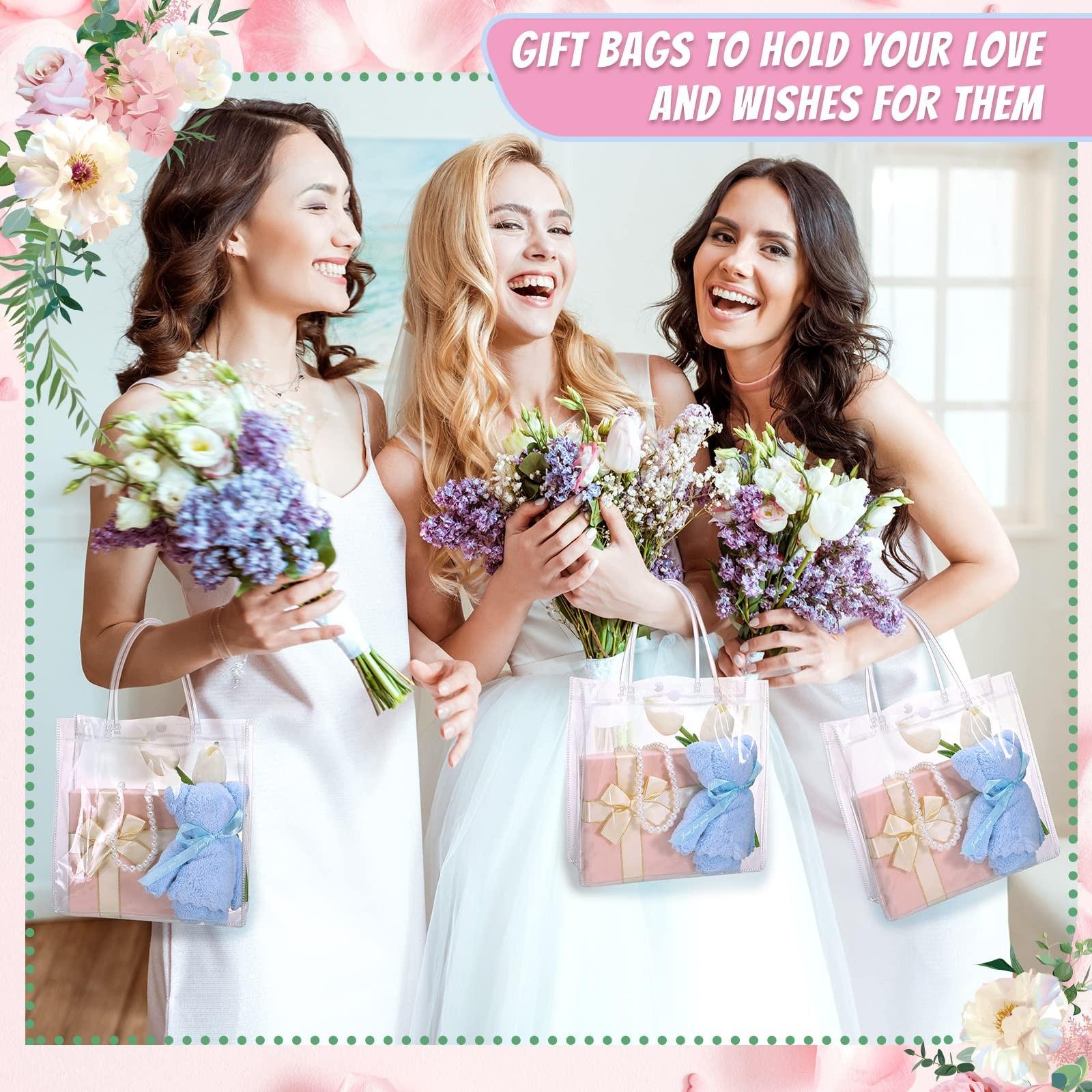 20 Transparent PVC Handbags, Waterproof, Reusable, Festival Birthday Gift Bags, Party Bags, Wedding Birthday Party Gift Bags, Small Business Supplies