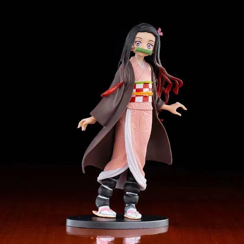 Demon Slayer Handmade Figure Collection, Includes Tanjiro Kamado & Nezuko Models, Perfect Gift for Anime Fans, Collectible Decor