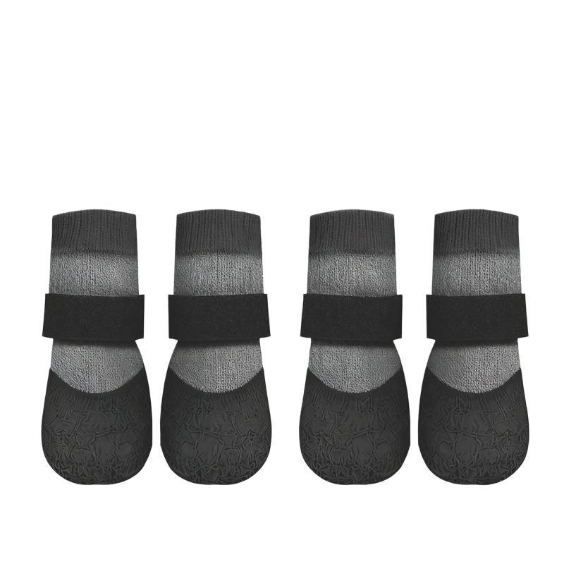 4-Pair Set Dog Boots, Anti-Slip Wear-Resistant Pet Shoes Puppy Shoes for Outdoor Sports, Protective Paw Covers