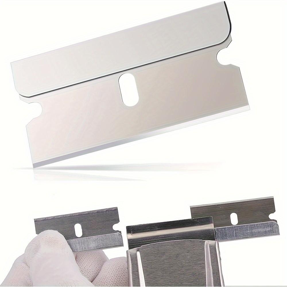 10/30/100 Piece Razor Blade Scraper, Metal Glass Adhesive Cleaner, Carbon Steel Replacement Blades, Car Film Removal Tool, Car Film Stripping