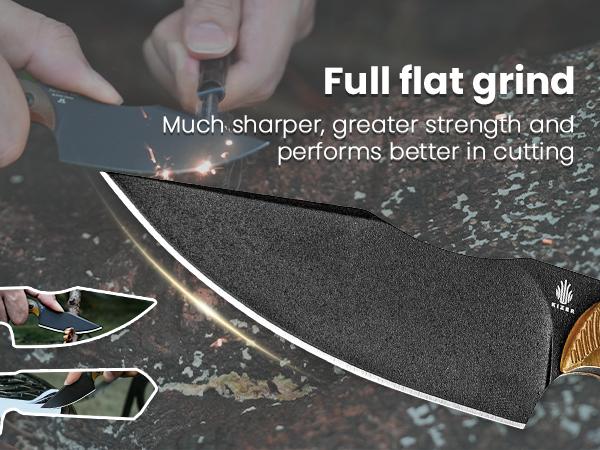 Kizer EDC Harpoon Mini 3V PEI 1040S5 - Redesigned PEI Handle with Ripple Texture Grip & Kydex Sheath for Everyday Carry