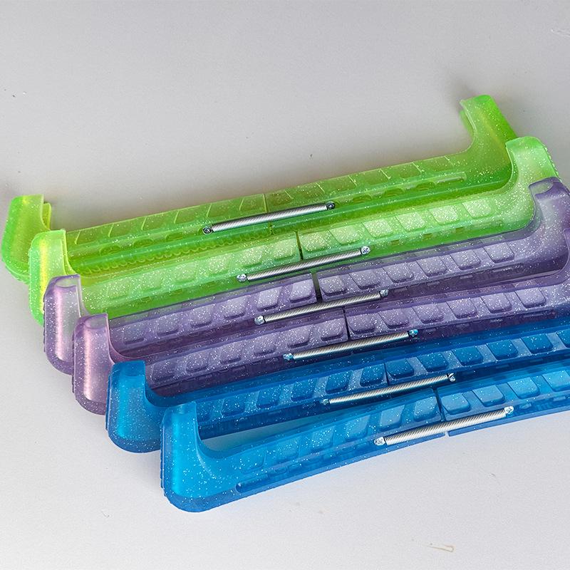 Figure Skating knife cover Children's skates Hard knife cover Speed skating knife protective cover Crystal jelly color matching skate cover Blade Guards