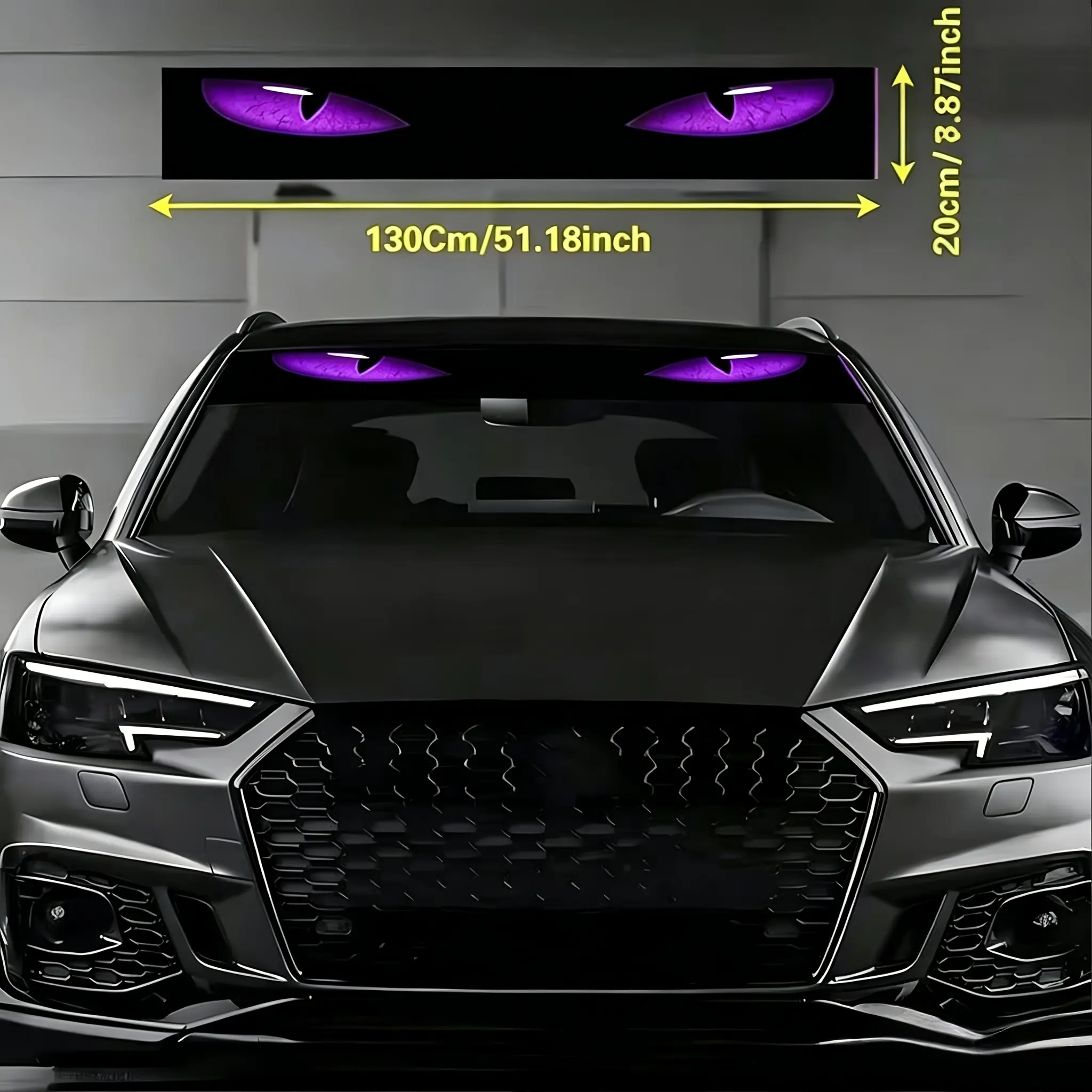 Multi-style Monster Eye - Car Windshield Sticker - Can Be Installed on Car Hoods, Front Windshields, and Rear Windshields as Decorative Decals