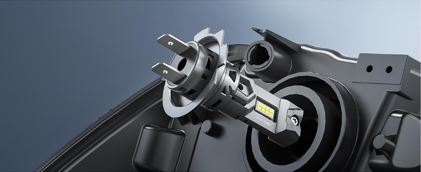 Nilight H7 LED Headlight Bulbs E4S Series 50W 20000LM 6500K IP67 | 2 BULBS Nilight H7 LED Headlight Bulbs E4S Series 50W 20000LM 6500K IP67 | 2 BULBS