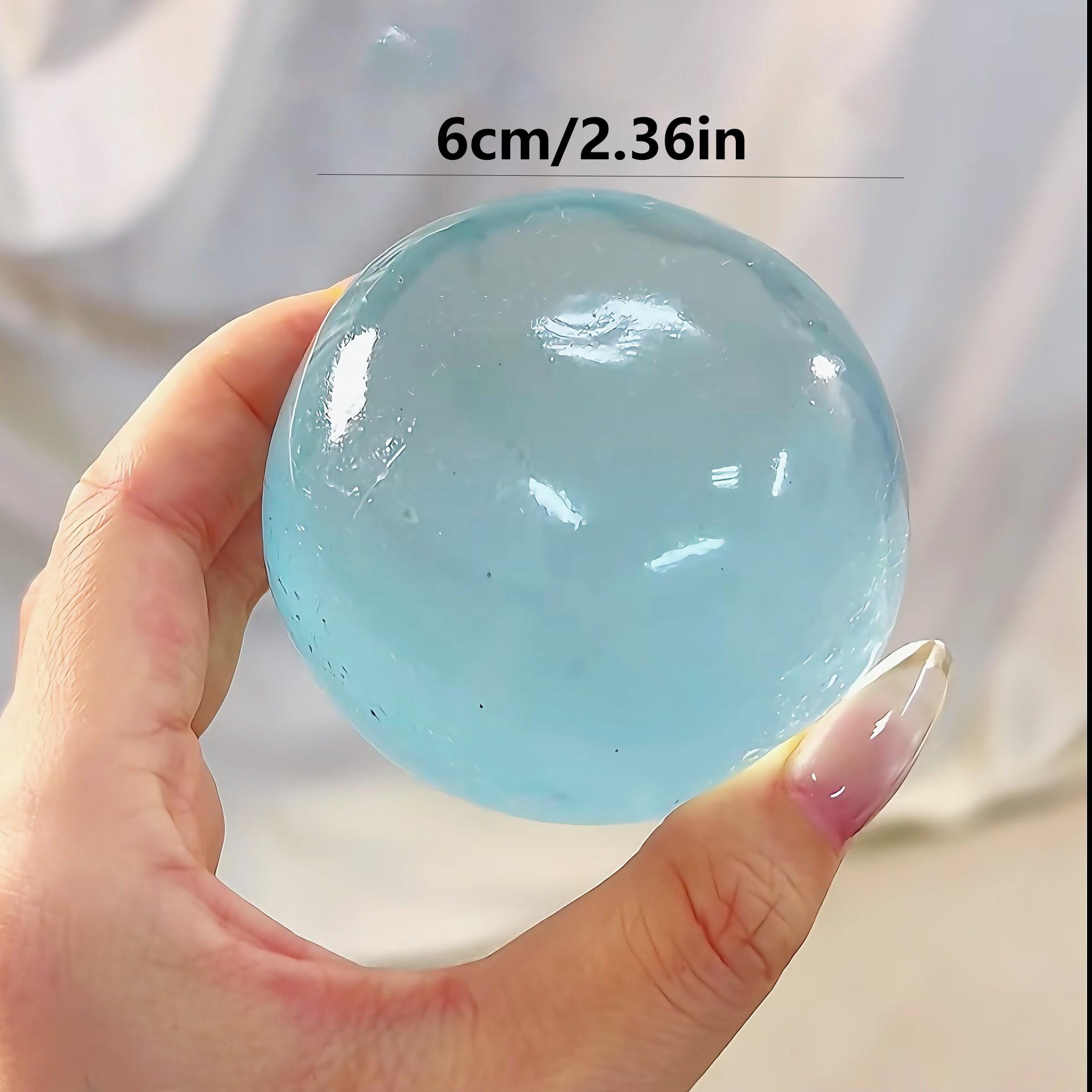 Blue/Pink Coconut Oil Slow-Rebound Squeeze Ball – 6cm Stress Relief Toy, suitable for anxiety relief, ideal for adults, teenagers, and those with autism sensory needs, a perfect holiday gift marble ez