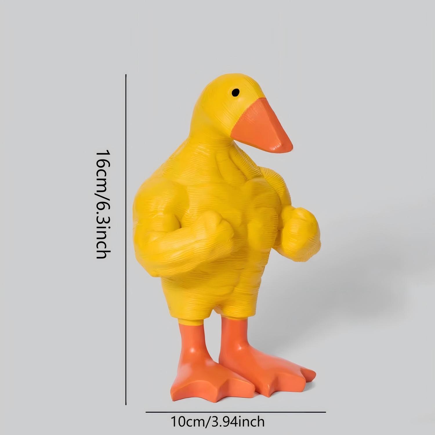1 3D printed magnetic muscle duck or goose desktop decoration, suitable for office, living room, bedroom, gym decoration, parties, birthdays, carnivals, Christmas or New Year celebrations