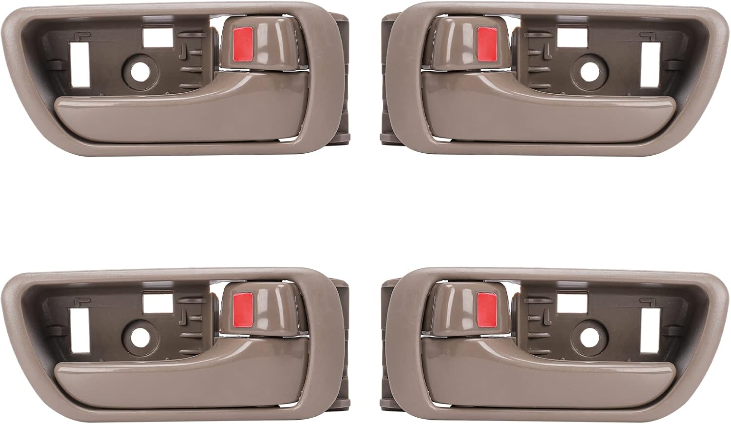 4Pcs Interior Inside Door Handles Replacement for Toyota Camry 2002 2003 2004 2005 2006, Inner Door Handle Front/Rear Driver & Passenger Side - Beige