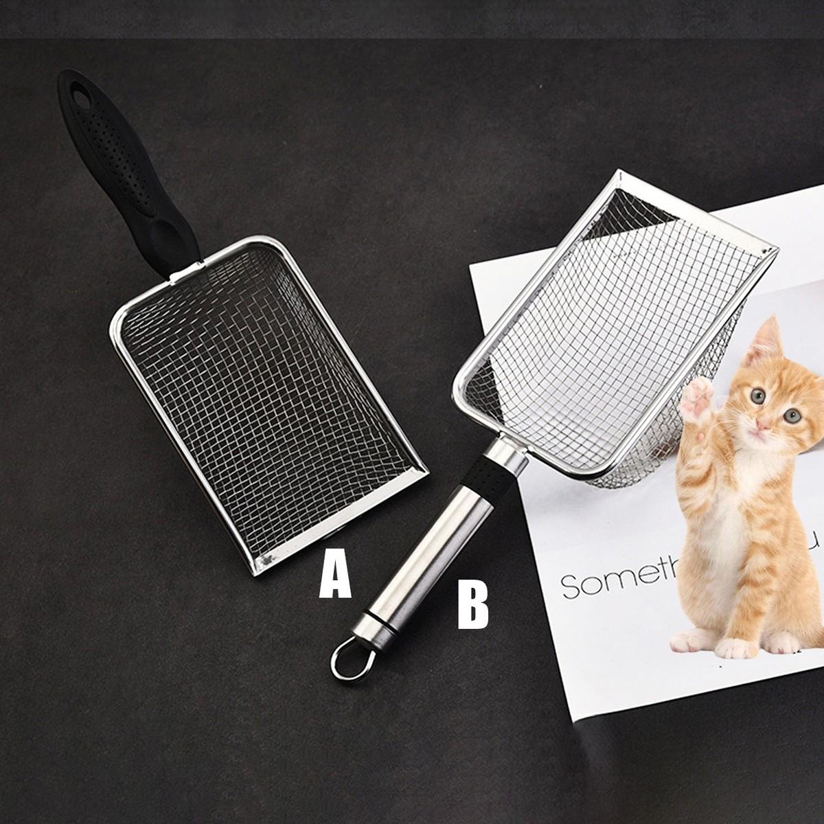 Stainless Steel Pet Litter Scoop, Efficient Litter Scoop for Easy Dog and Cat Waste Removal, Durable and Easy To Clean Design for Long-lasting Use, Litter Box Scooper