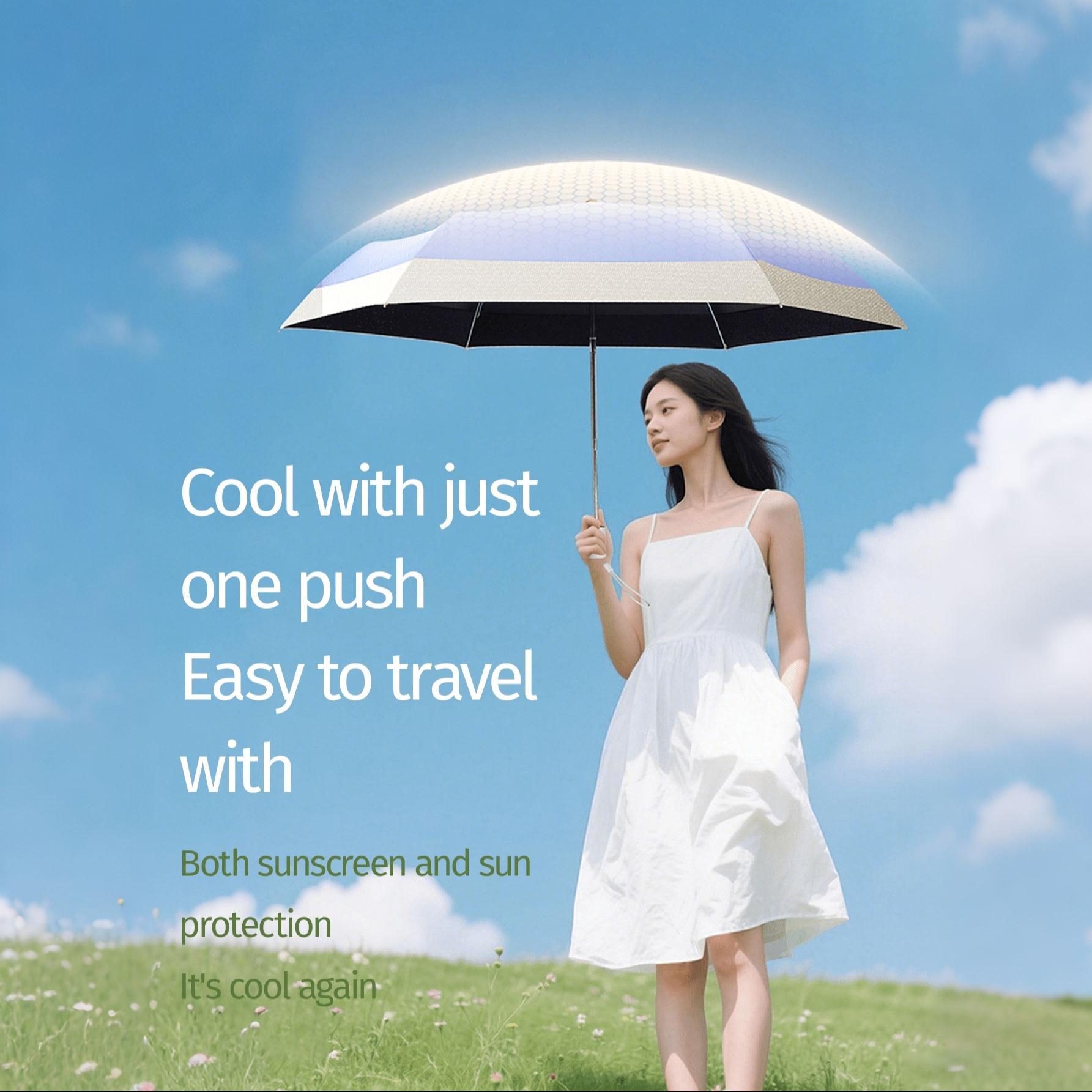 24 Ribs Extra-Large Windproof Automatic Umbrella, Windproof Waterproof Umbrella - Durable, Portable, and Water-Resistant Folding Umbrella for Rain or Shine - Ideal for Outdoor Activities and Daily Use (Fabric cover)