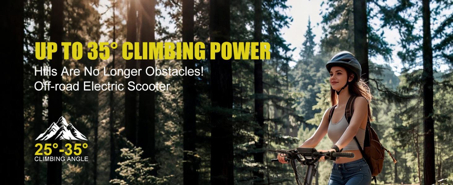 GT06 Adult electric scooter, high power, 1200 W, 48V13/23.4 ampere-hour battery, 20-40 miles range, 11-inch all-terrain tires, foldable, with front and rear shock absorption, suitable for teenagers' commuting.