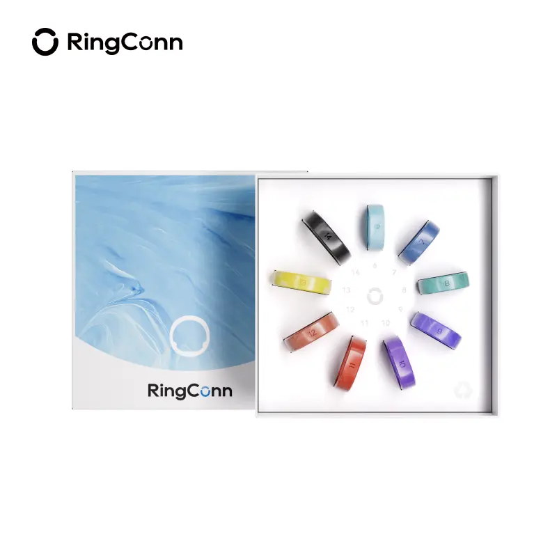 RingConn Smart Ring Sizing Kit - Titanium-Plastic Sizer Gauge, Scratch-Resistant, Corrosion-Resistant, Sizes 6-14 (6 to 14), Pre-Purchase Optimal Fit Tool for Smart Rings