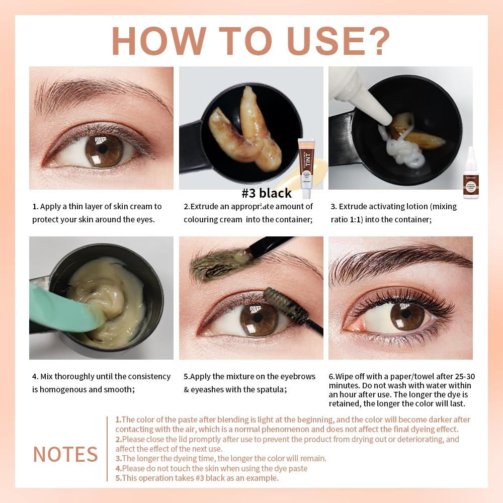 Eyebrow Tint Kit, 1 Set Eyebrow Tinting Kit, Natural Eyebrow Color Tinting, Eye Brow Makeup Kit, Professional Makeup Product for Women