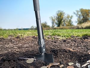 GoGonova Metal Detector for Adults & Kids, Waterproof Metal Detectors with High Accuracy Lightweight 8" Search Coil, All Metal & Disc Modes for Junior & Youth Gold Detector