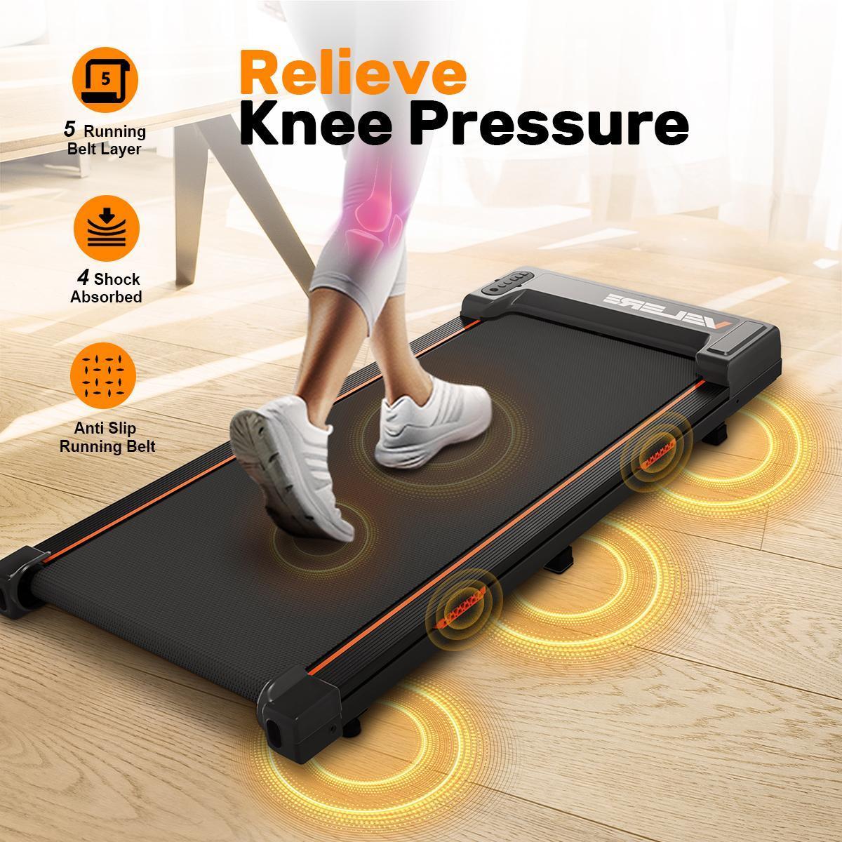 YAGUD Portable Under Desk Treadmill with Wheels, Remote Control & LED Display – Treadmill for Home/Office Fitness and Small Spaces SpringStatements