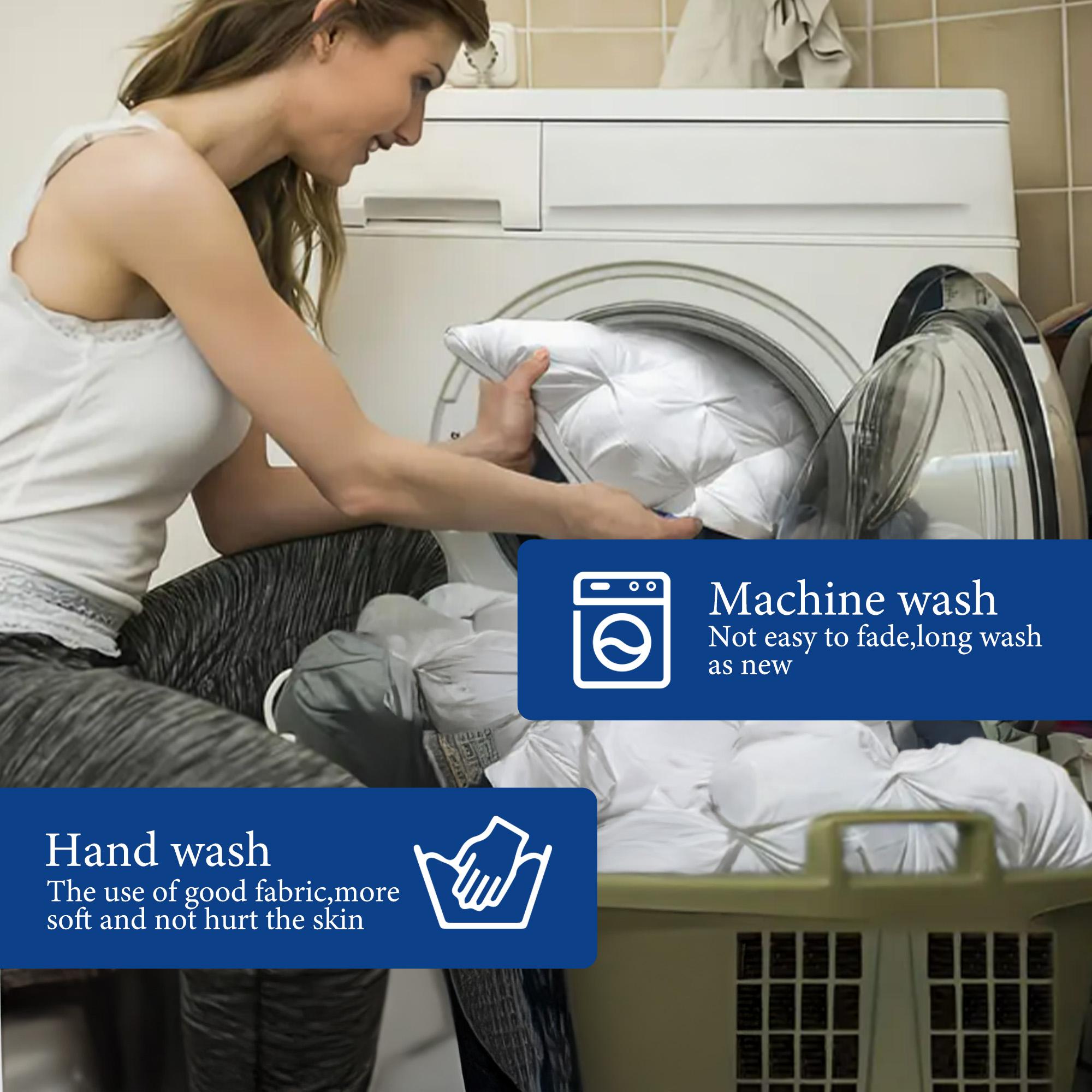 Raybee Pillows Queen Size Set of 2 - Luxury Hotel Quality Pillows for Sleeping, Bedding for Back, Stomach or Side Sleepers, Machine Washable, Comfortable for Quality Sleep - White 【Black Friday】