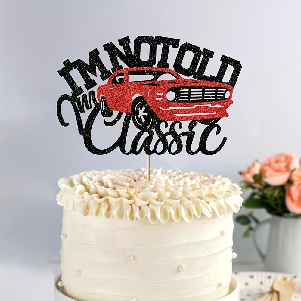 1 car-themed cake decoration topper