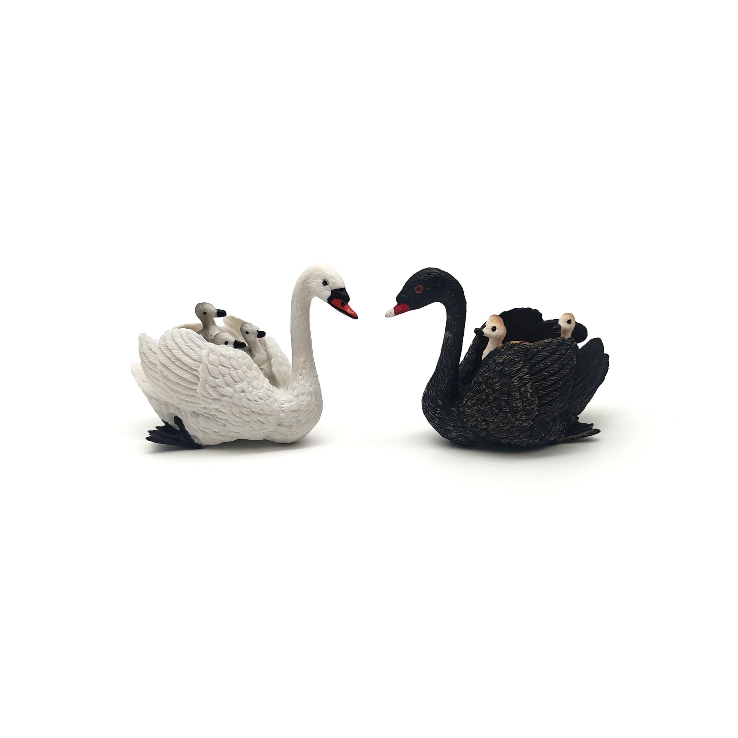 Handmade Swan Statue, Realistic Texture, Perfect for Garden Decor, Office Placement, Desktop Decoration, Bonsai Ornament, Miniature Animal Scene