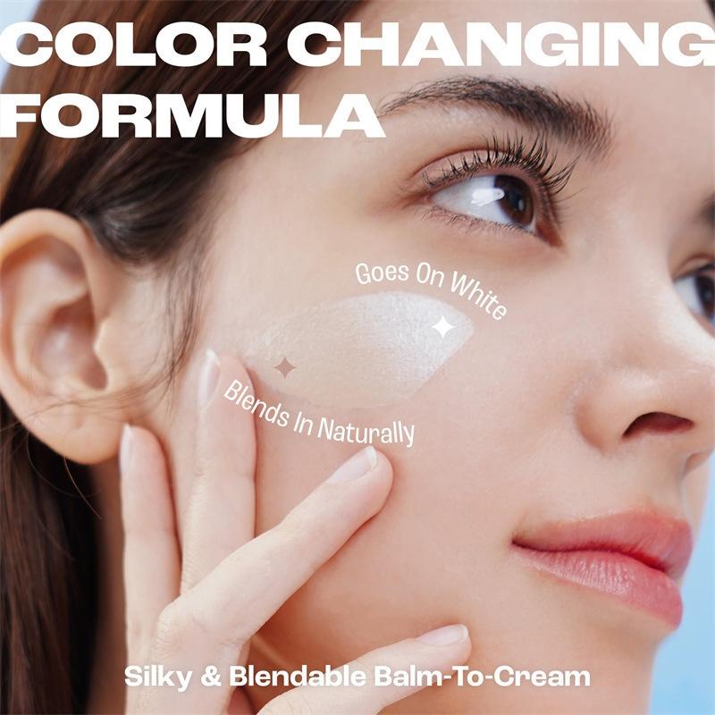 Blanc Cover Cream Stick V White - Blanc Cover Cream Stick V-Changing Foundation Stick - Medium to Full Coverage Dewy Finish Base Makeup - Dual-Ended with Detachable Brush