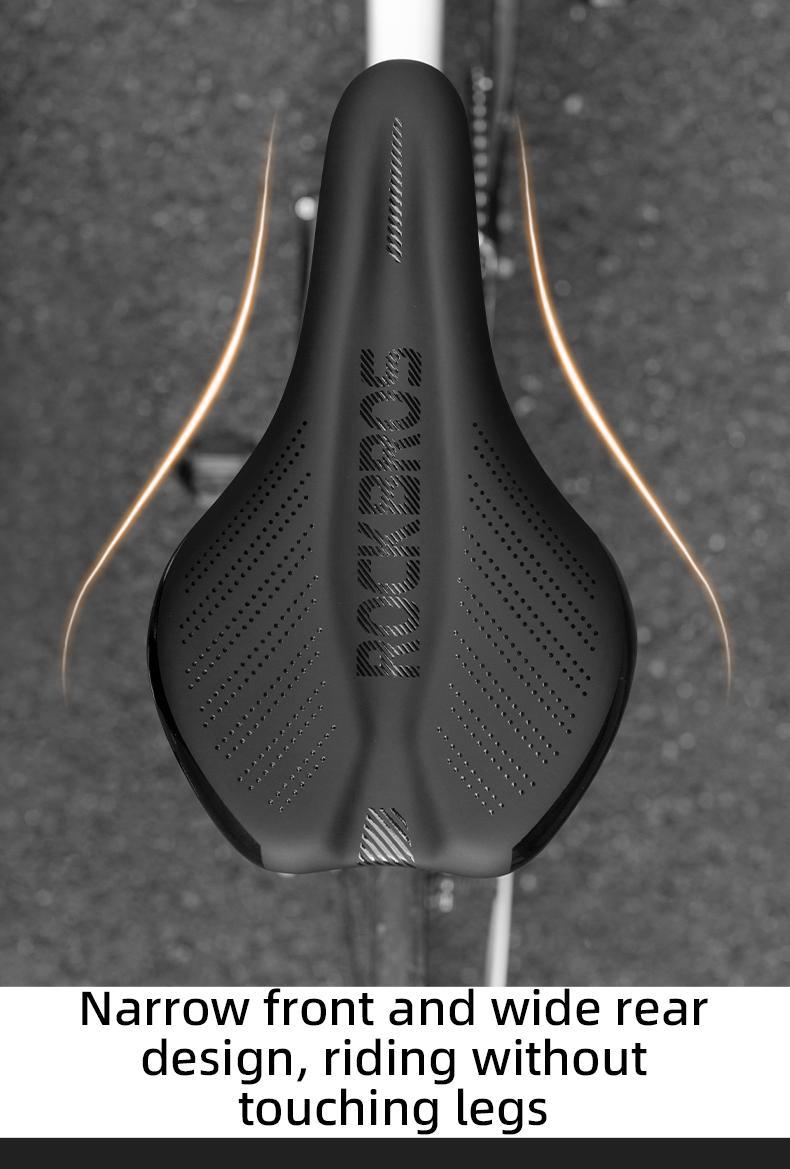 ROCKBROS Bike Saddle Waterproof Memory Shock-absorption Non-slip Bike Seat Comfortable Road Bike Cushion Bicycle Accessories