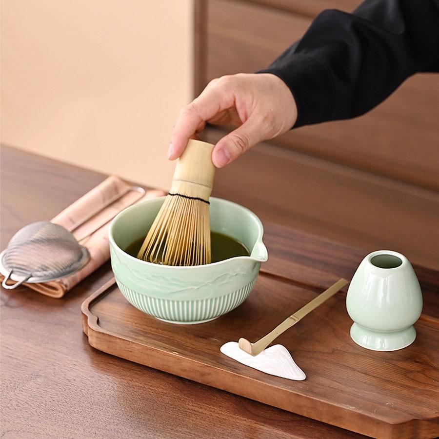 Japanese Matcha Set, Chasen Tea Whisk Kit, Song Dynasty Pointing Tea Tools, Stirrer Tea Ceremony Accessories, Traditional Tea Making Equipment