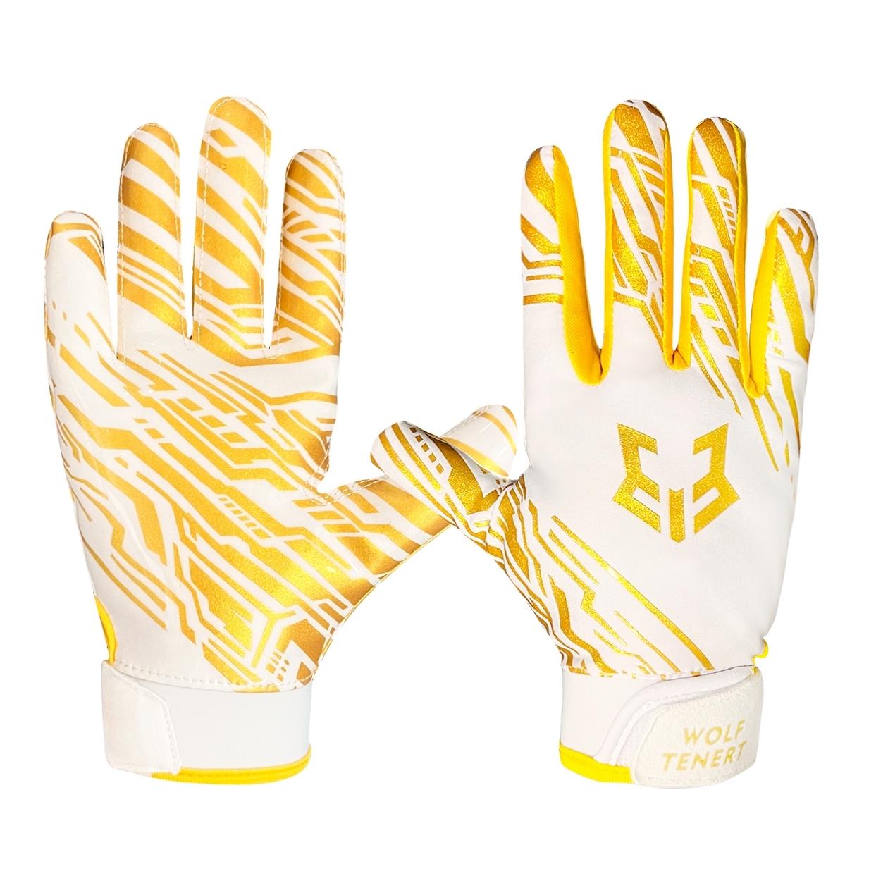 1 Pair American Football Gloves, Sticky Grip Breathable Design, for Men Women Rugby & Training & Competition Match Outdoor Game