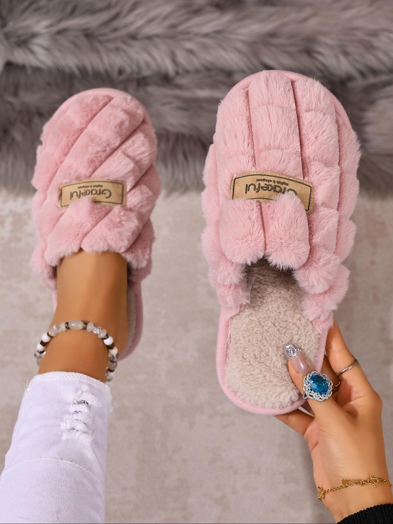 Unisex Winter Slippers with Soft Eva Sole, Thick Cushioning Indoor Home Shoes, Plush Lining, Durable Design, Comfortable Couple Footwear, Thermal Lined Slippers